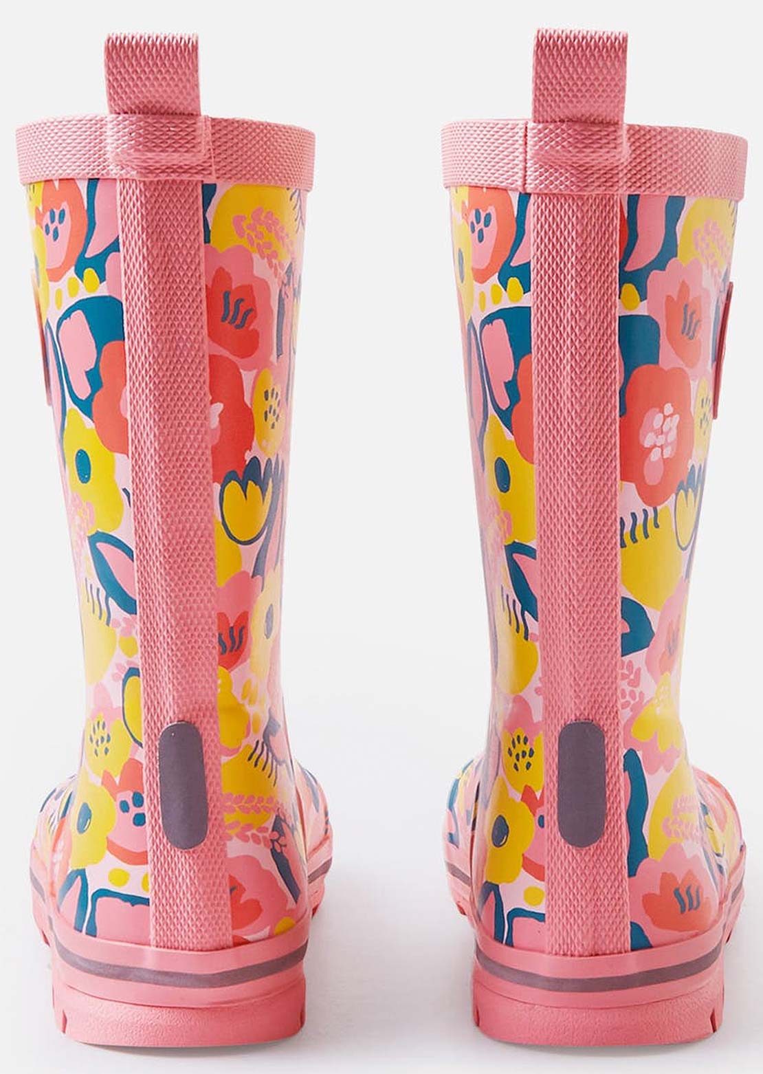 Reima Junior Taika 2.0 Rain Boots Pink Floral/Yellow