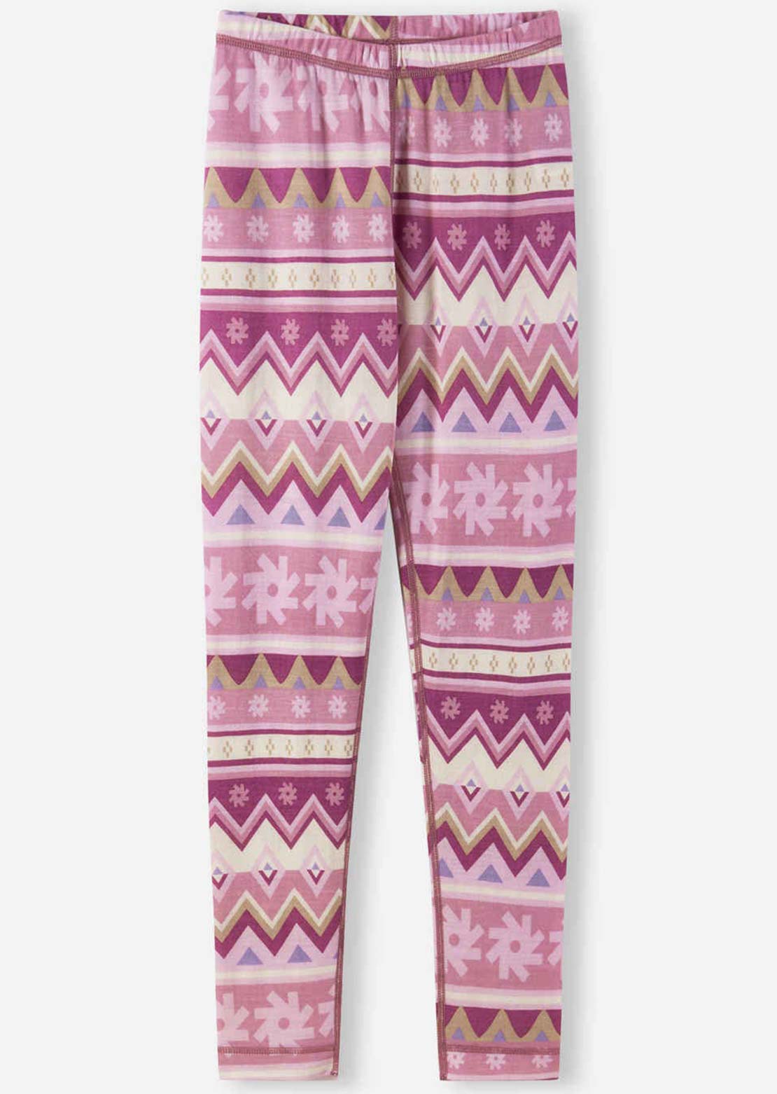 Reima Junior Taitoa Wool Base Layer Set Grey Pink