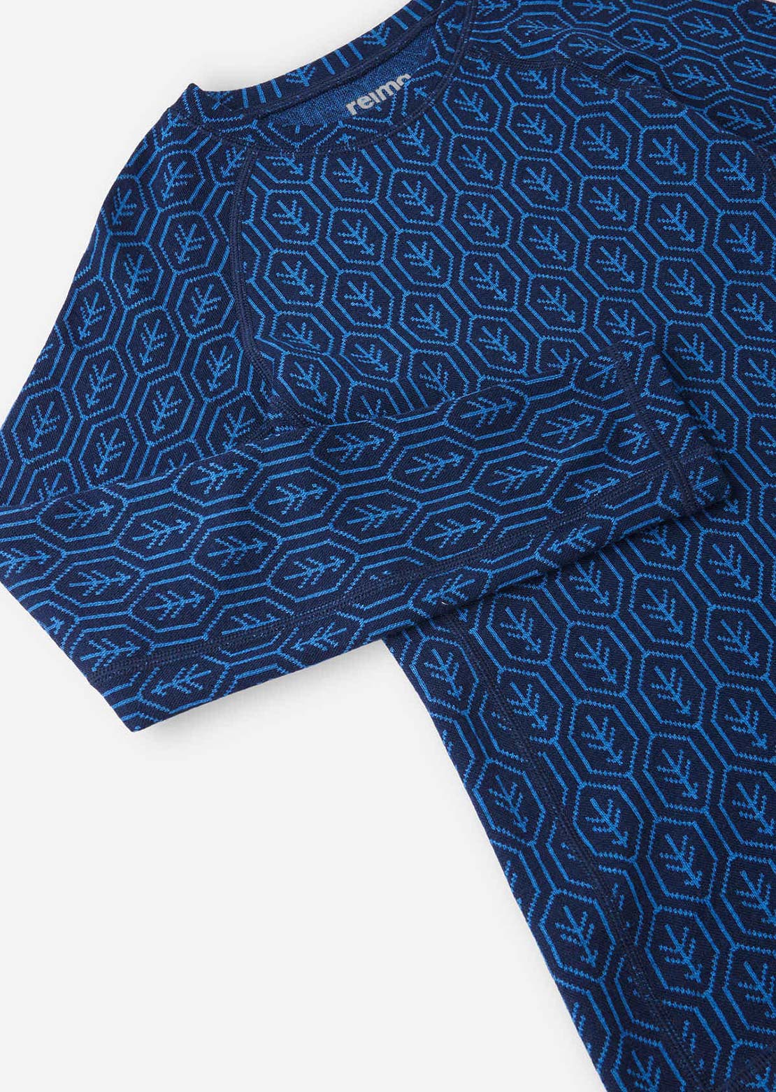 Reima Junior Taival Wool Base Layer Set Navy