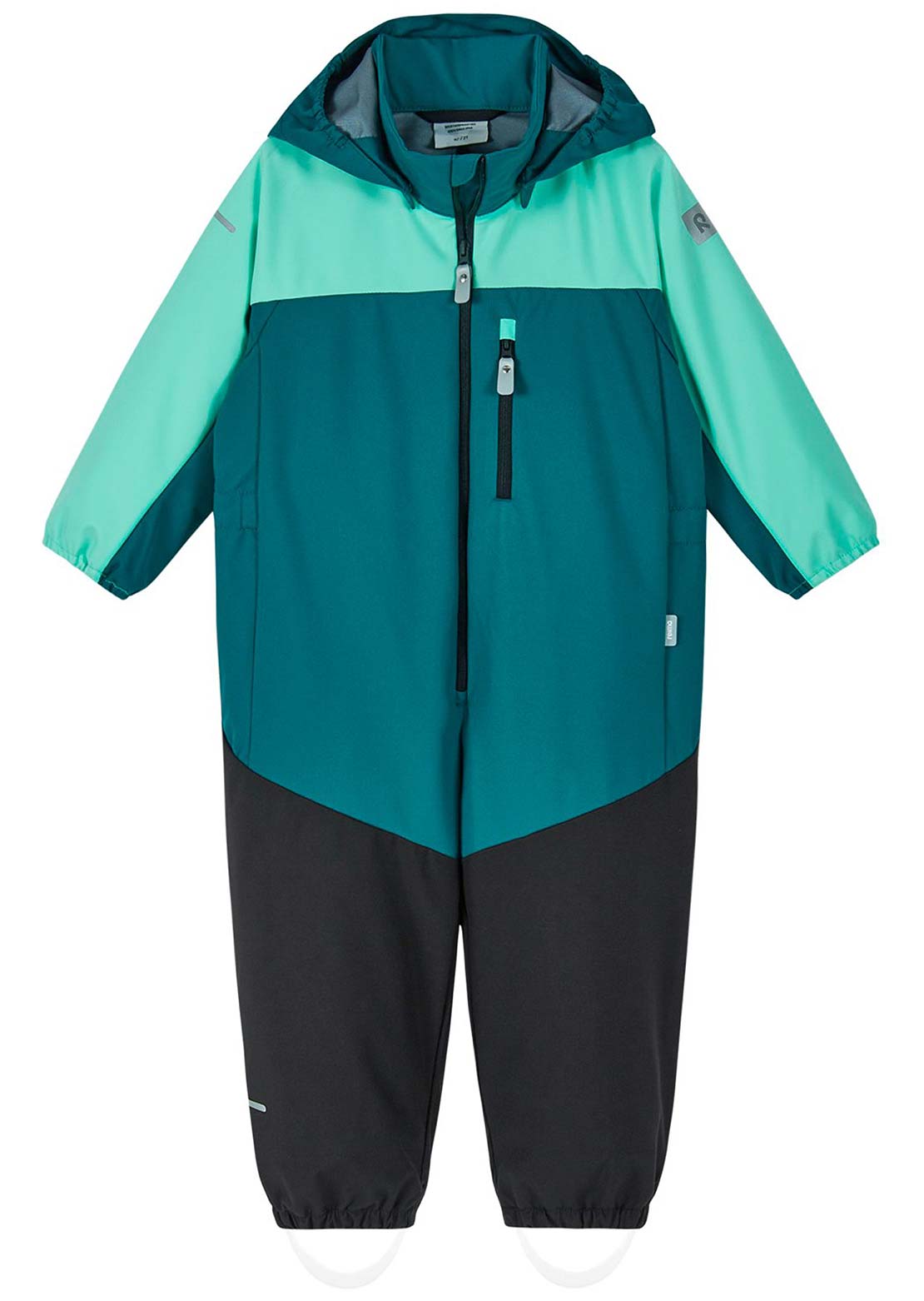 Reima Toddler Alkava Softshell Overall Dark Teal
