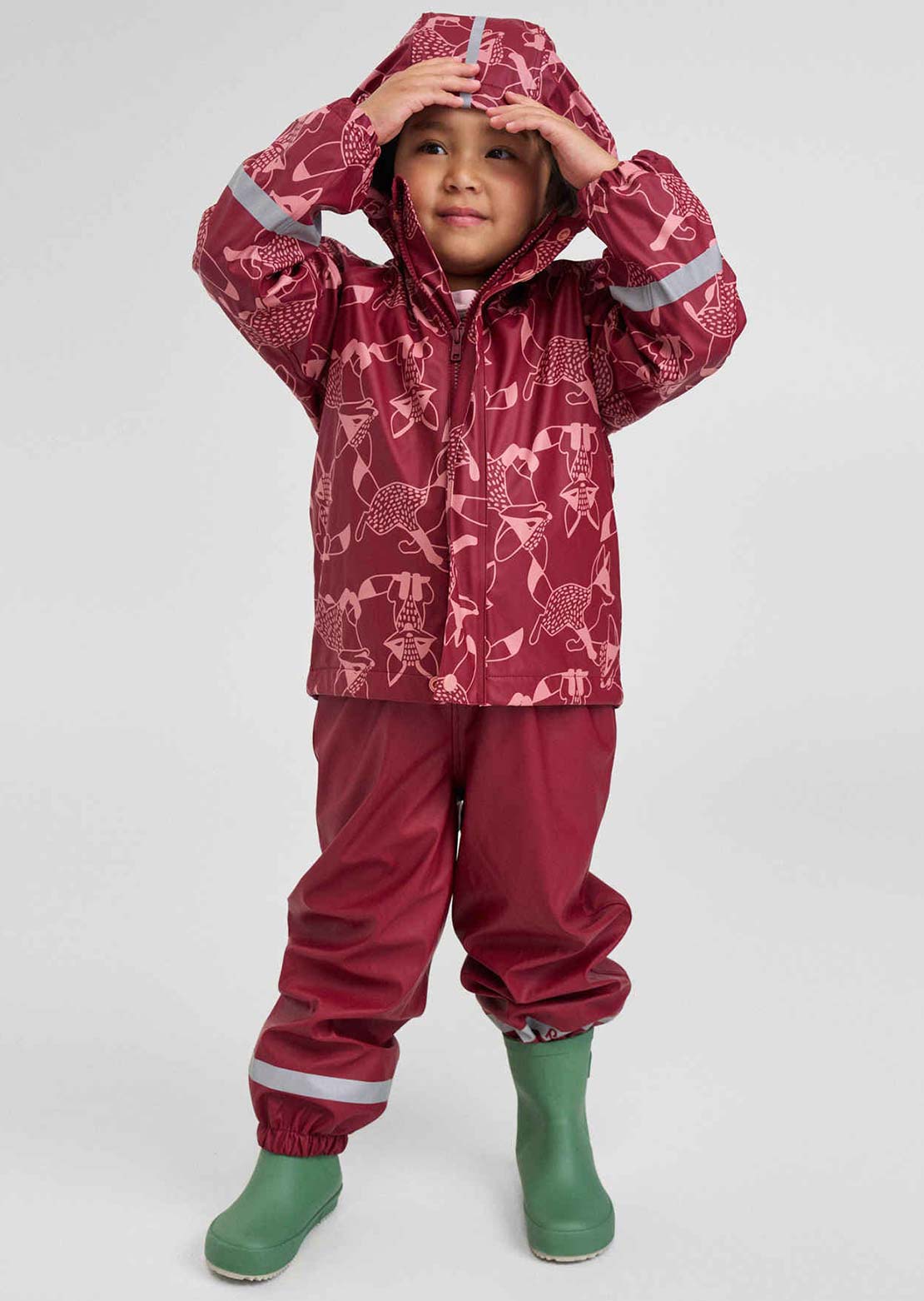 Reima Toddler Koski Raincoat Jam Red