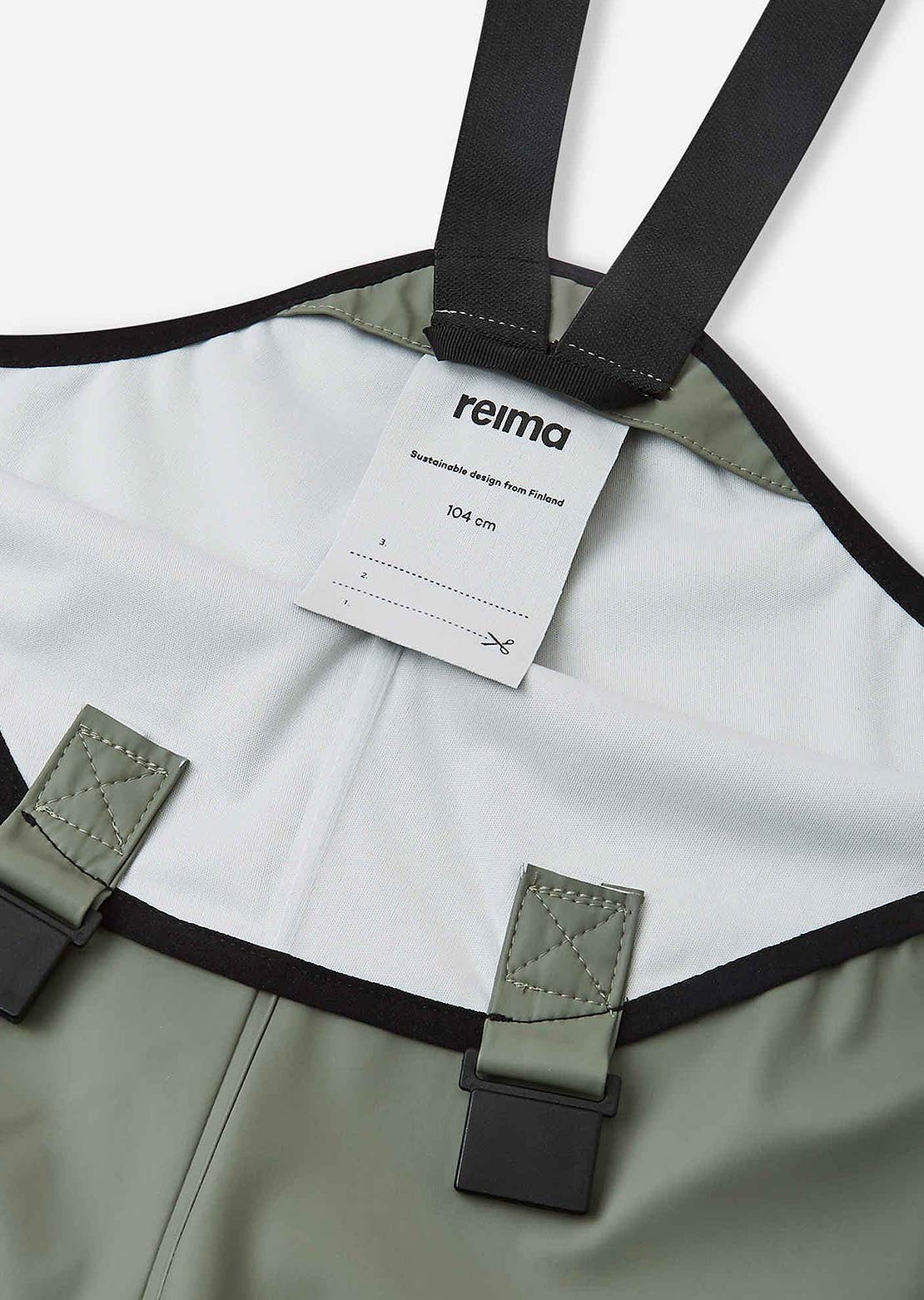 Reima Toddler Lammikko Rain Pants Greyish Green