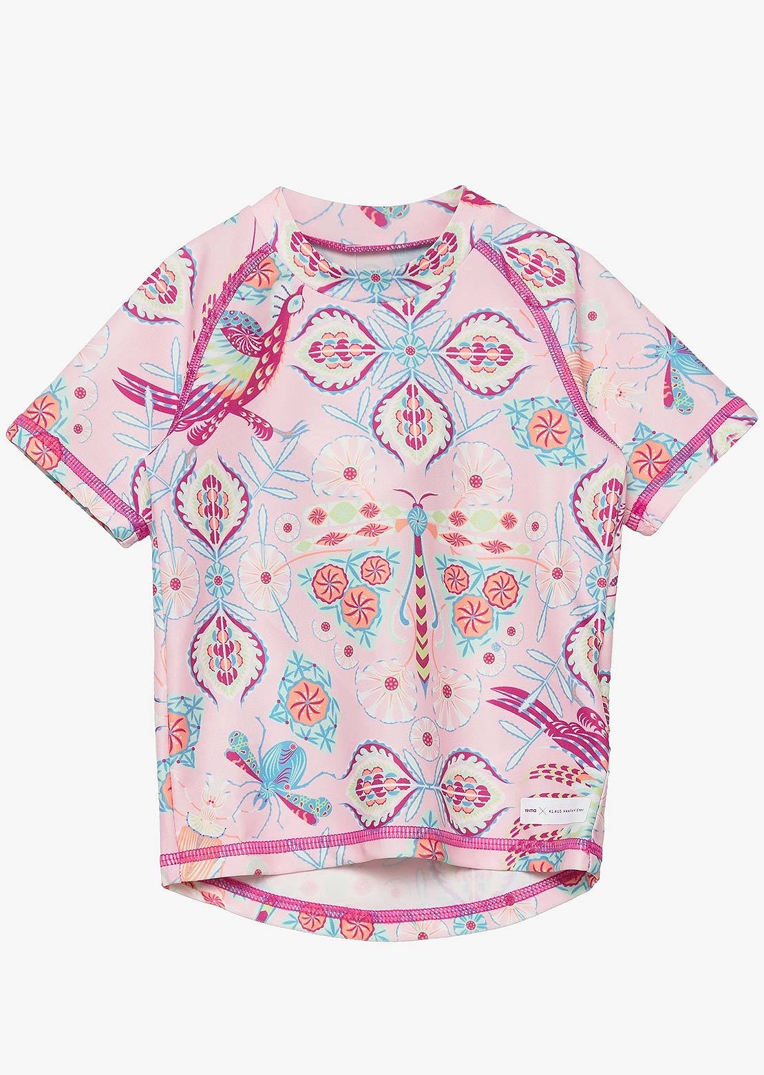 Reima Toddler Pulikoi Swim Shirt Magenta Purple