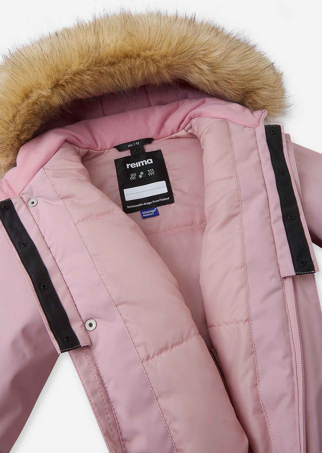 Reima Toddler Reimatec Gotland Winter Overall Grey Pink