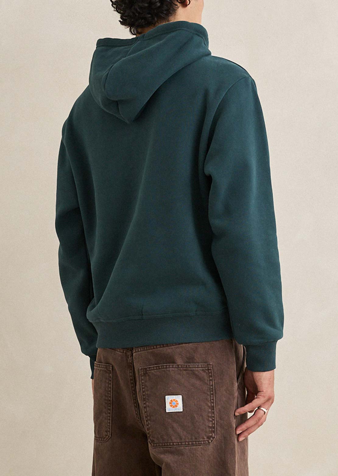 Rhythm Men's Applique Fleece Hood Dark Pine