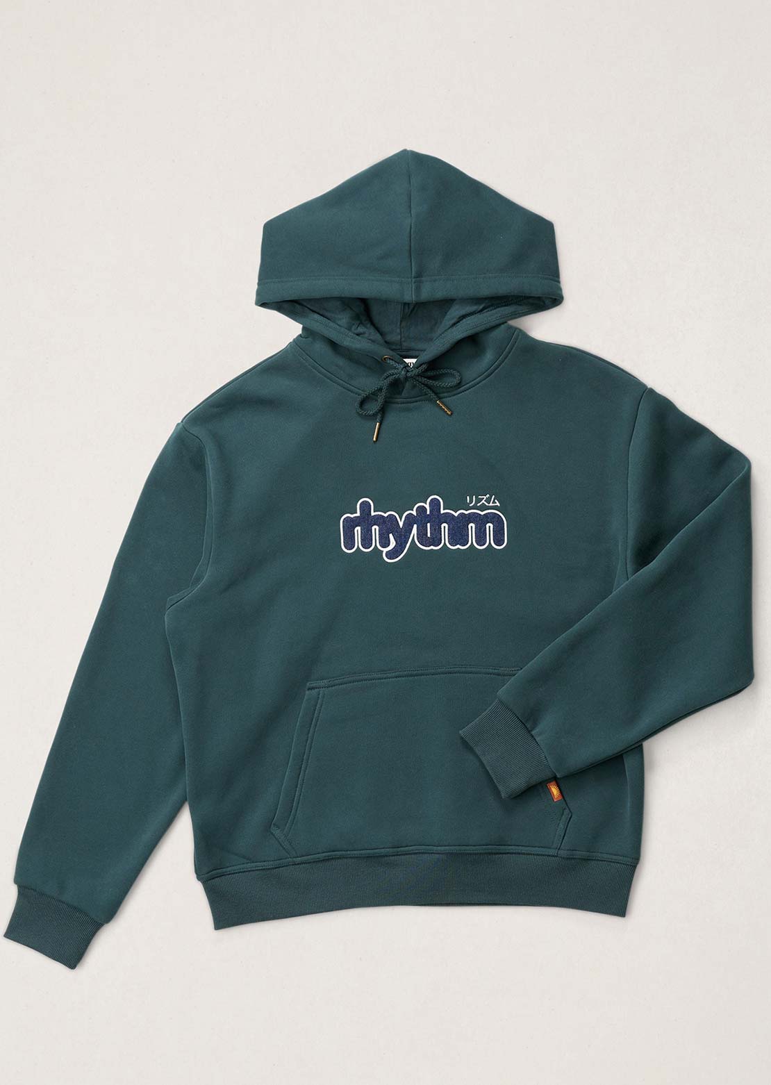Rhythm Men's Applique Fleece Hood Dark Pine