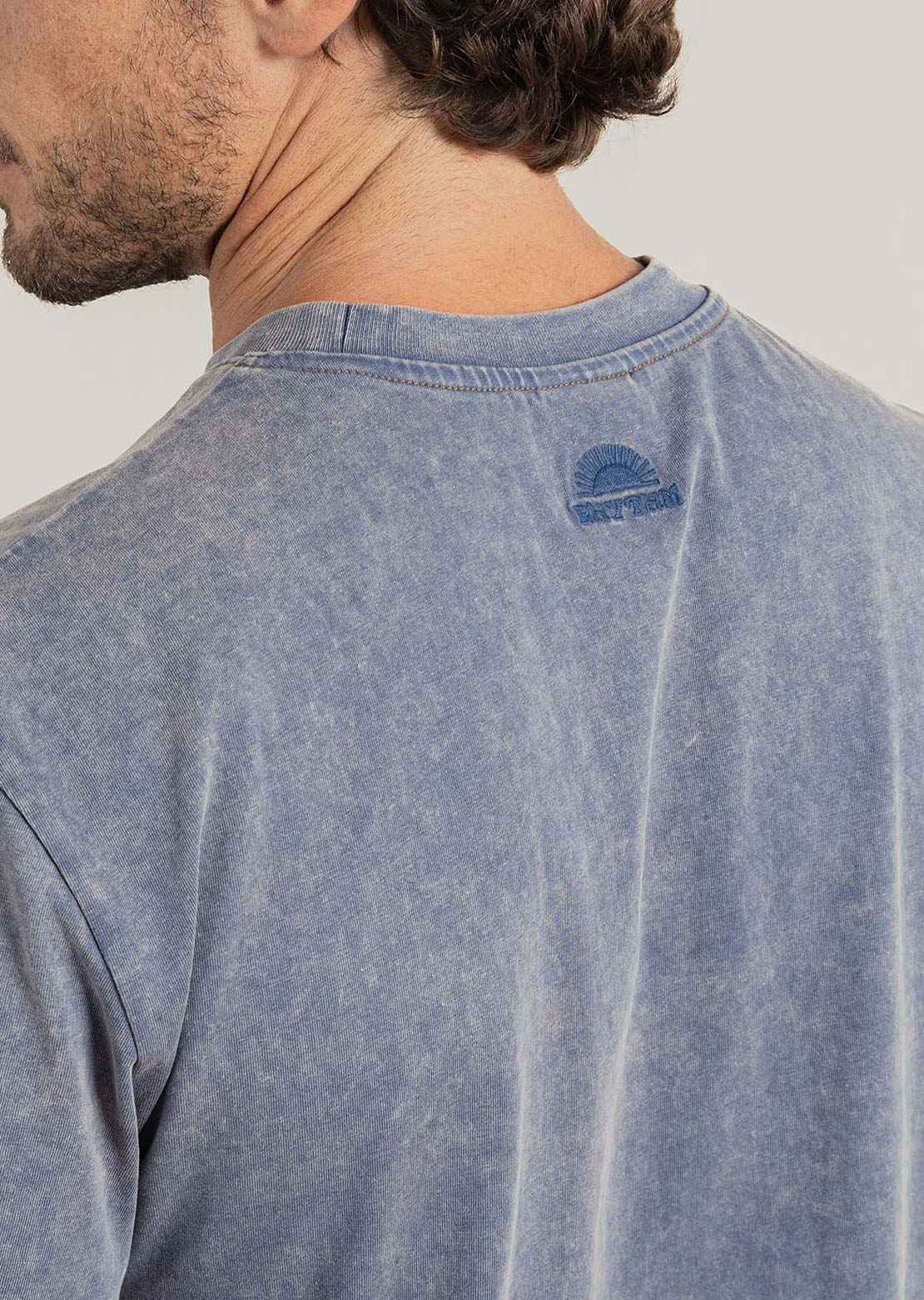 Rhythm Men's Awake Band T-Shirt Indigo