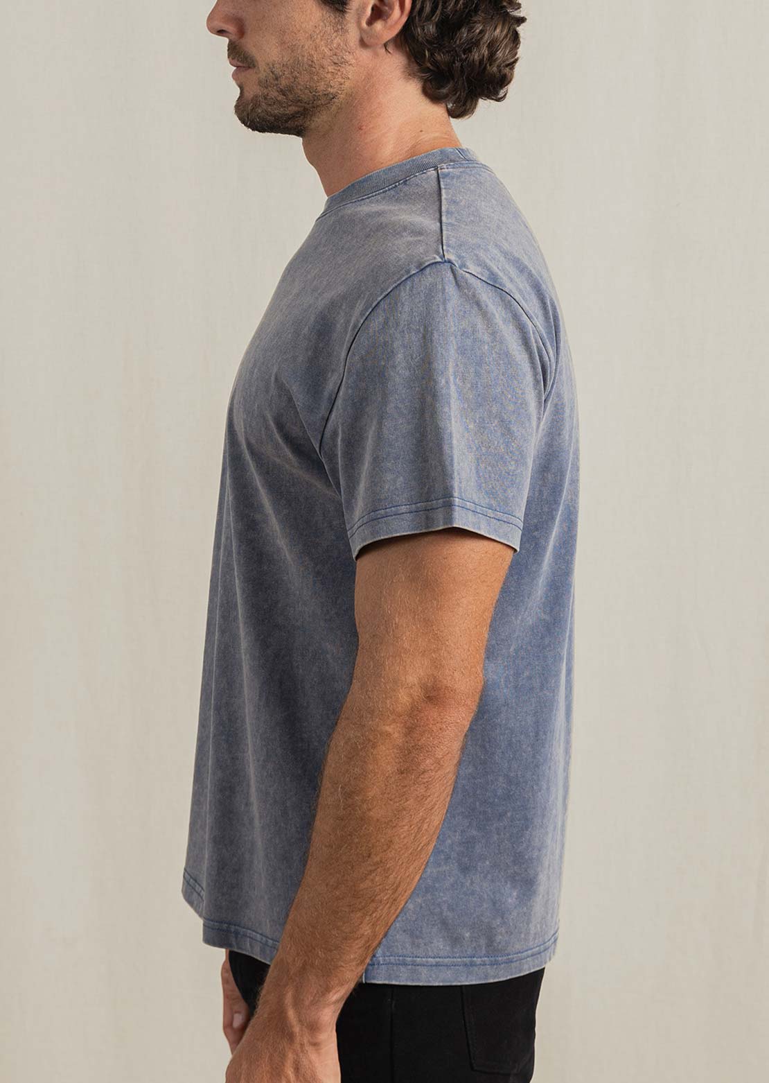 Rhythm Men's Awake Band T-Shirt Indigo