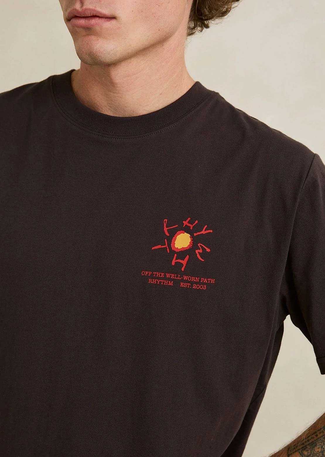 Rhythm Men's Cactus T-Shirt Vintage Black