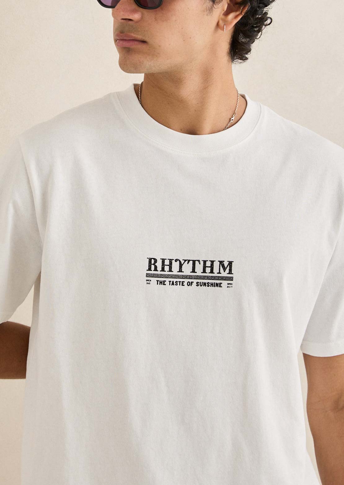 Rhythm Men's Cactus Vintage T-Shirt Vintage White