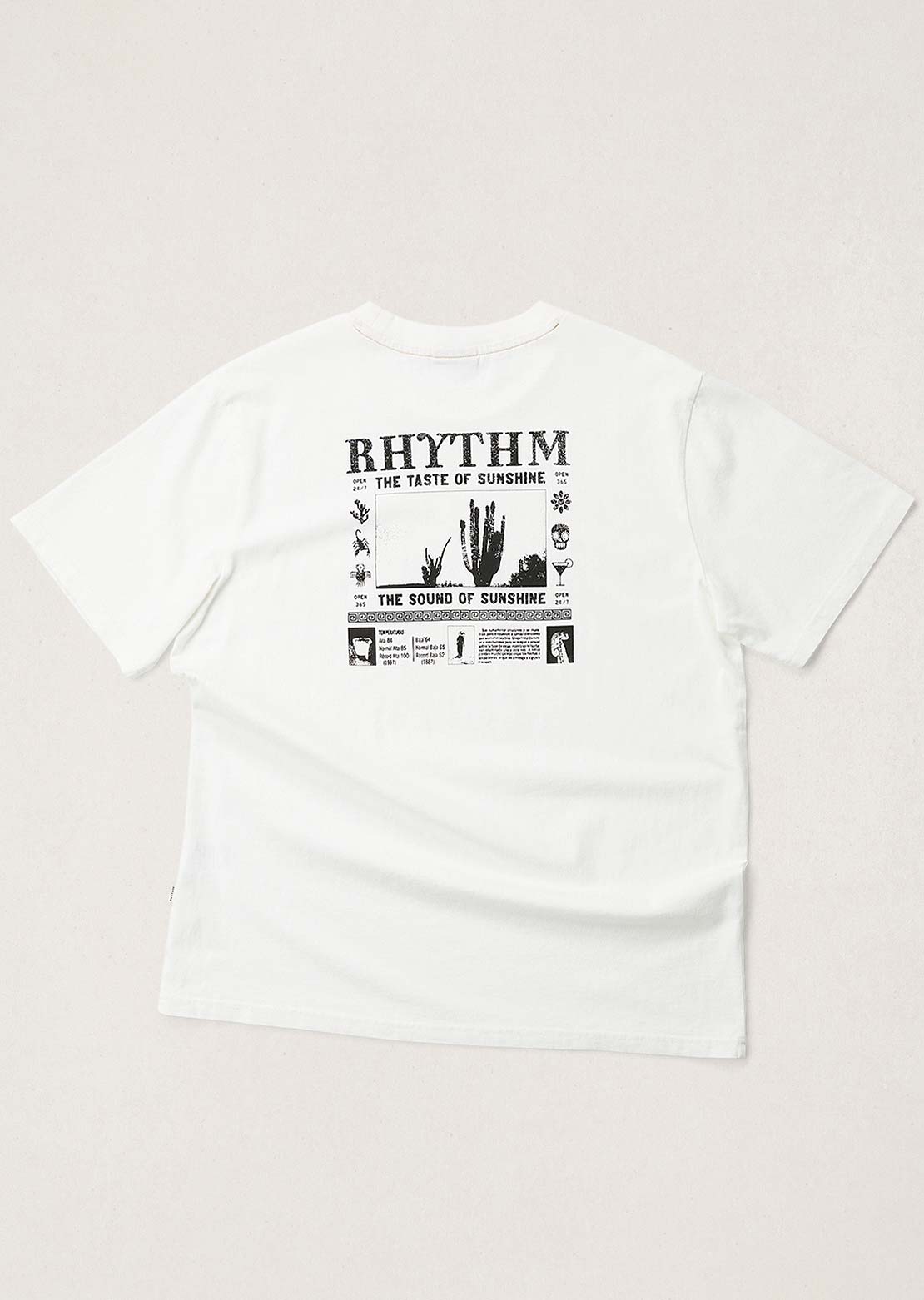 Rhythm Men's Cactus Vintage T-Shirt Vintage White