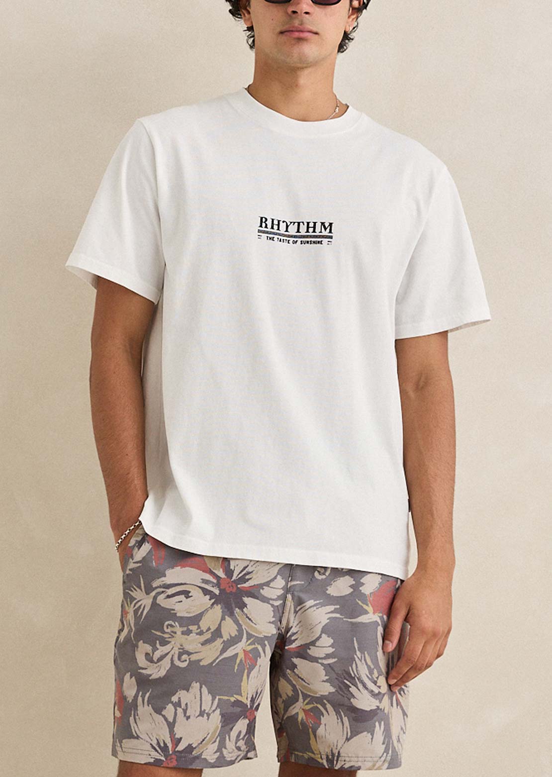 Rhythm Men's Cactus Vintage T-Shirt Vintage White