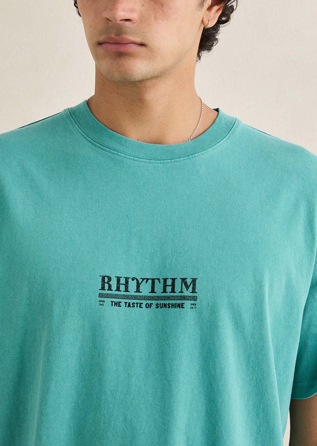 Rhythm Men's Cactus Vintage T-Shirt Vintage Wasabi