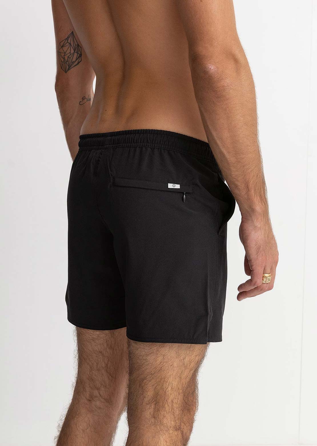 Rhythm Men's Classic Beach Shorts Black