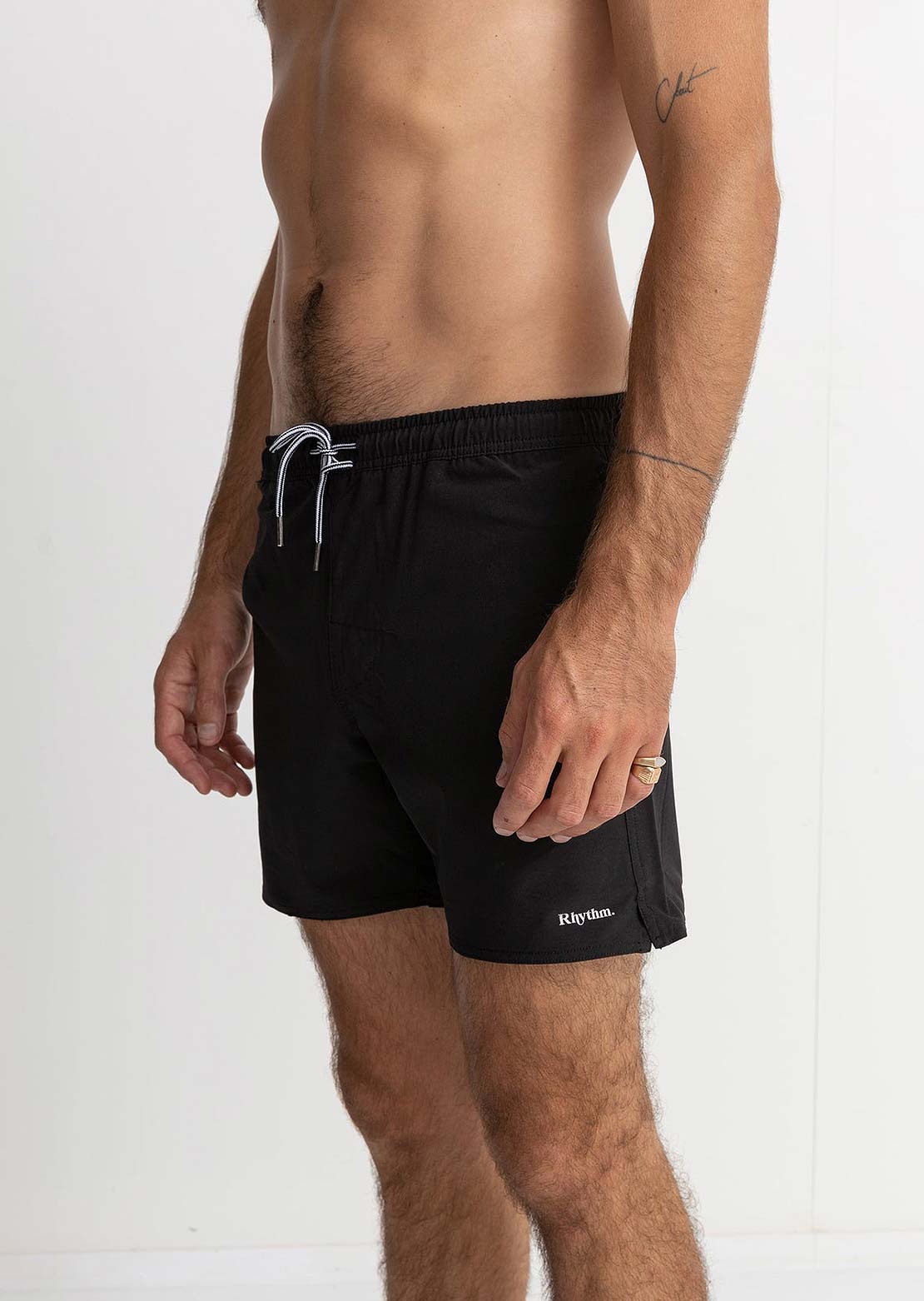 Rhythm Men's Classic Beach Shorts Black