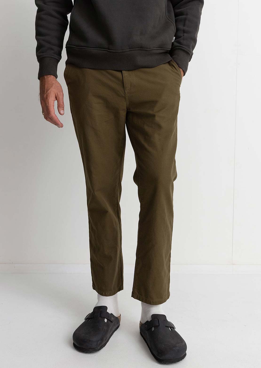 Rhythm Men's Classic Fatigue Pants Olive