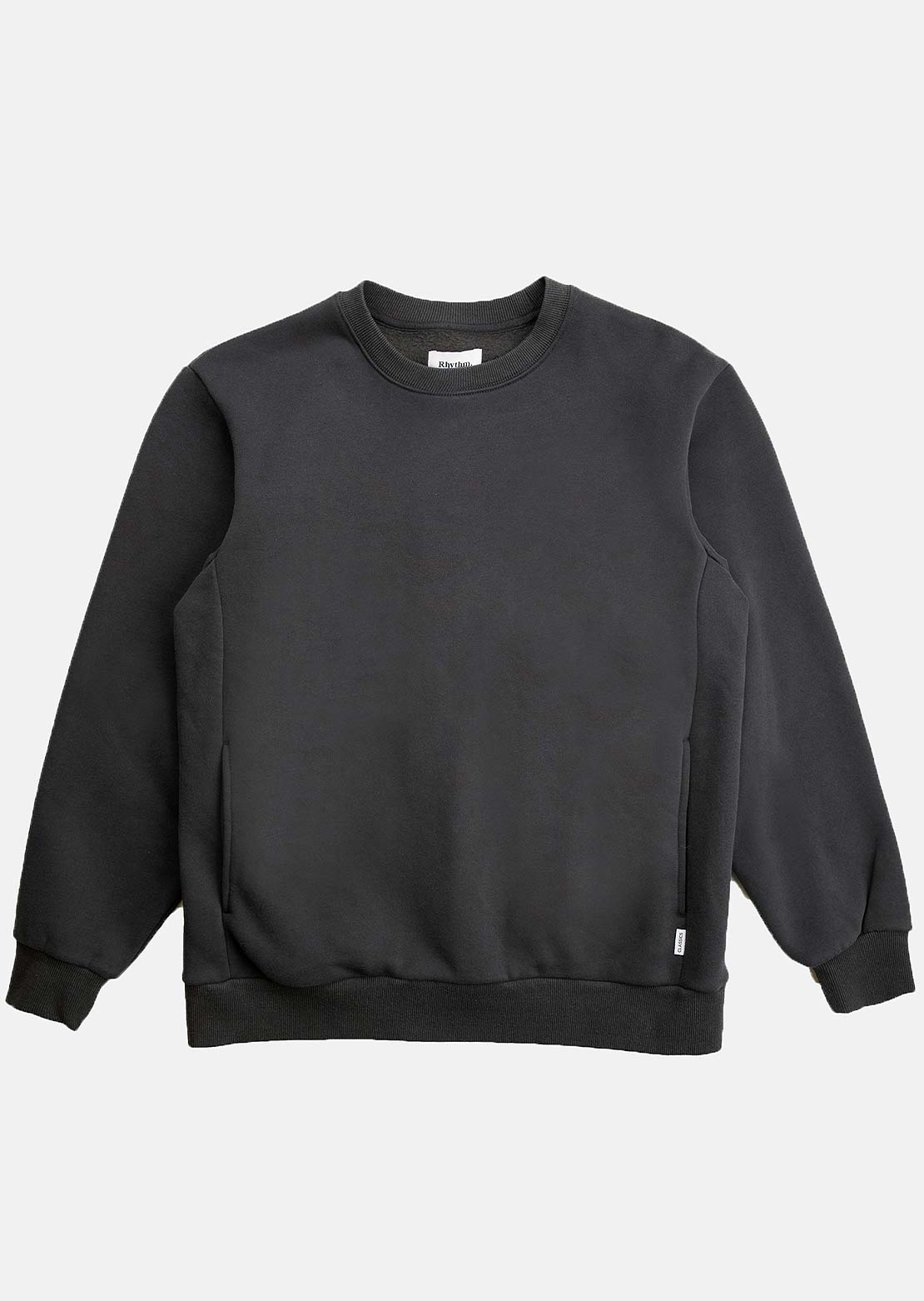 Rhythm Men's Classic Fleece Crew Longsleeve Vintage Black