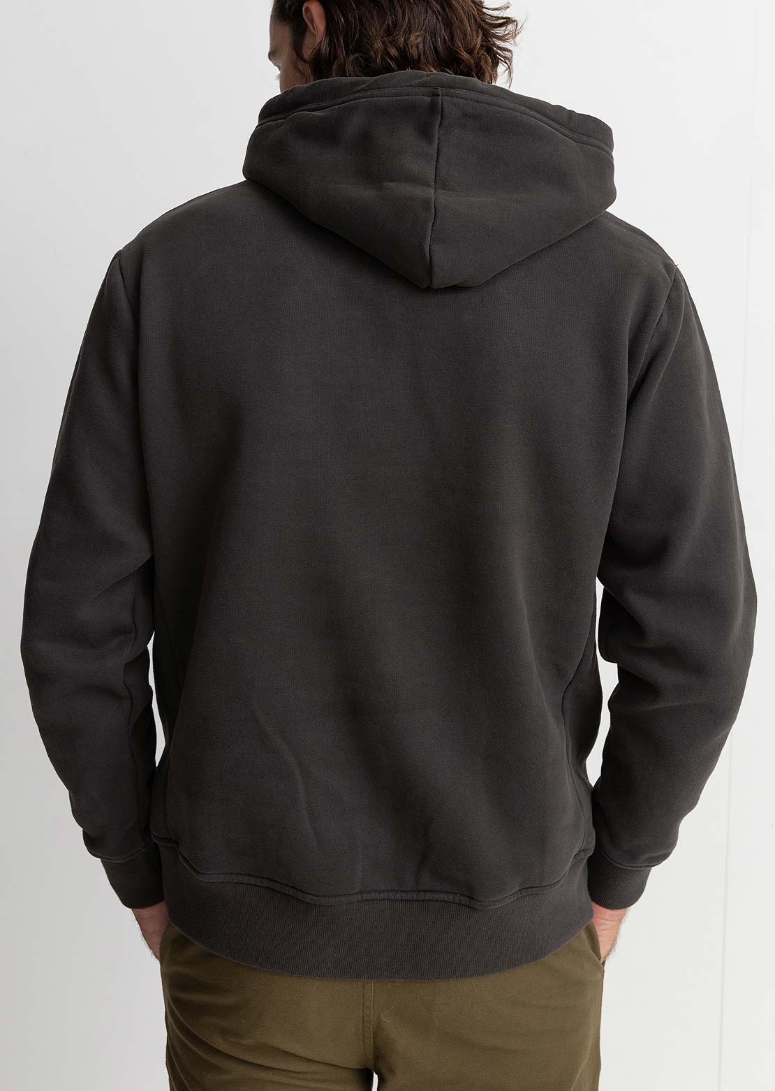 Rhythm Men's Classic Fleece Hood Vintage Black