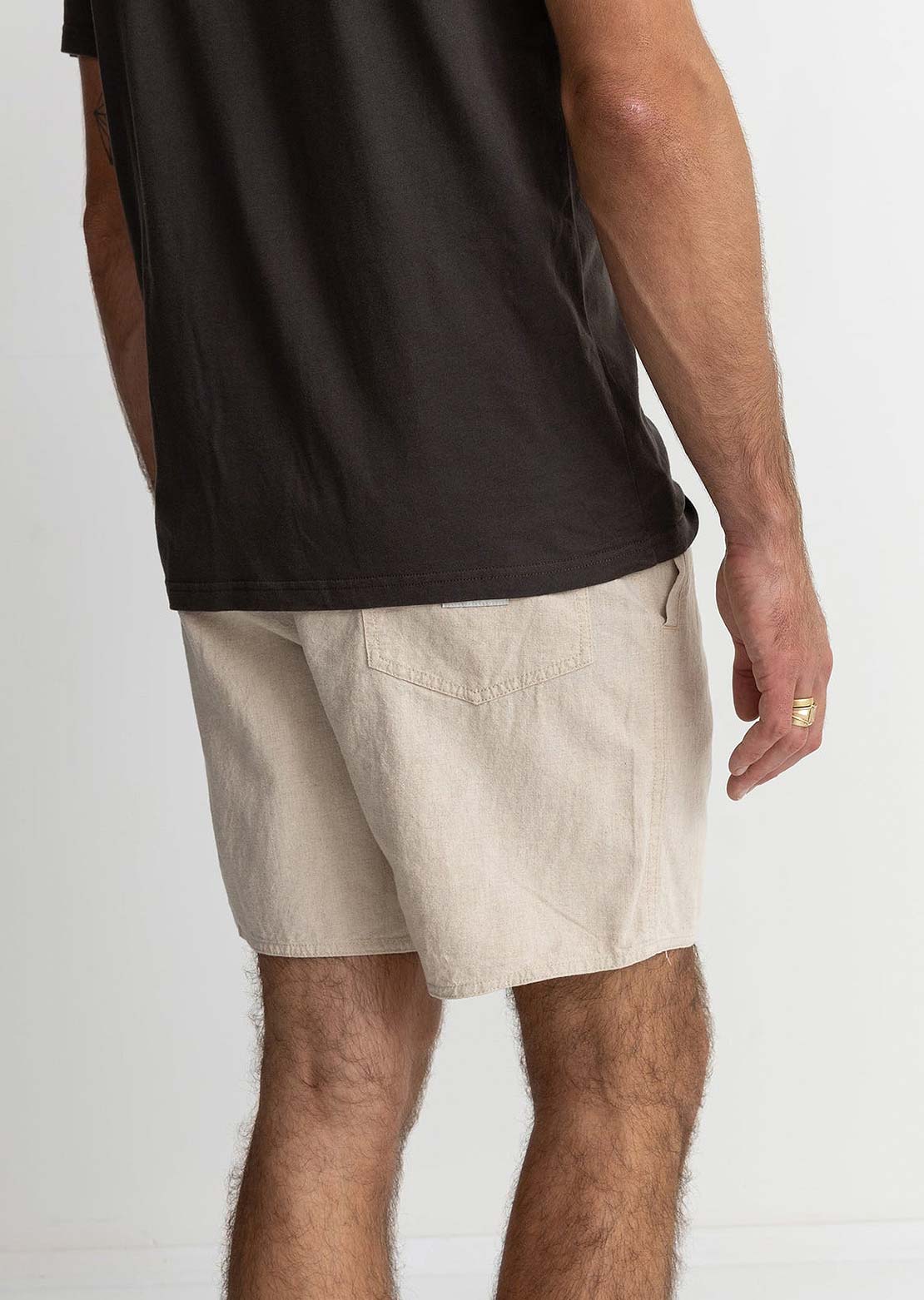 Rhythm Men's Classic Linen Jam Shorts Sand
