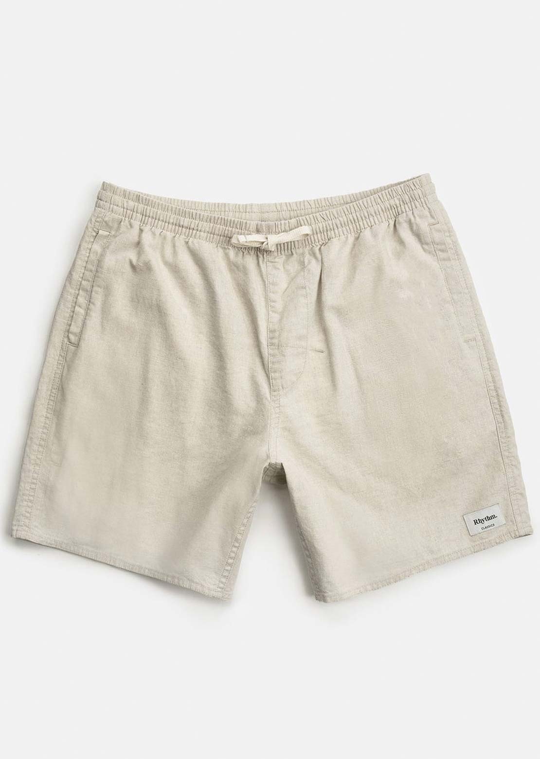 Rhythm Men's Classic Linen Jam Shorts Sand
