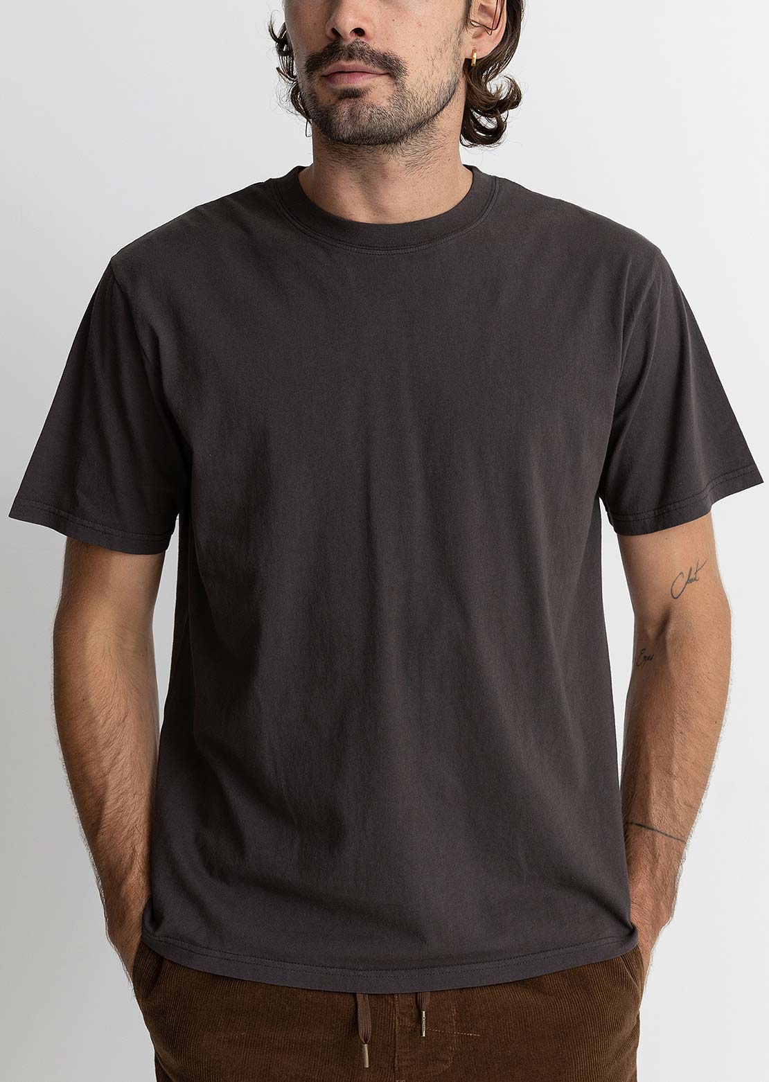 Rhythm Men's Classic Vintage T-Shirt Vintage Black