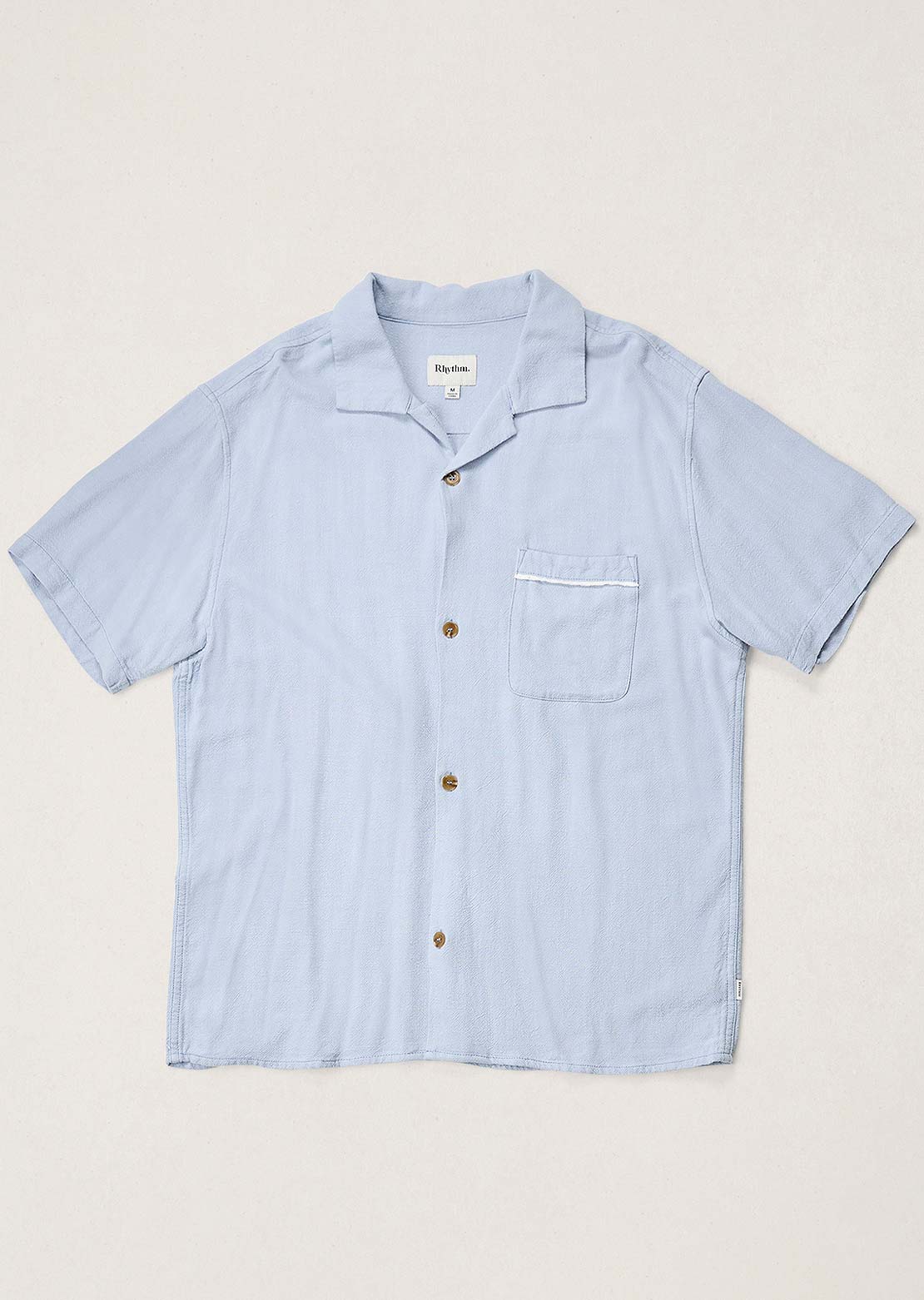 Rhythm Men's Daytona Button Up Shirt Sky