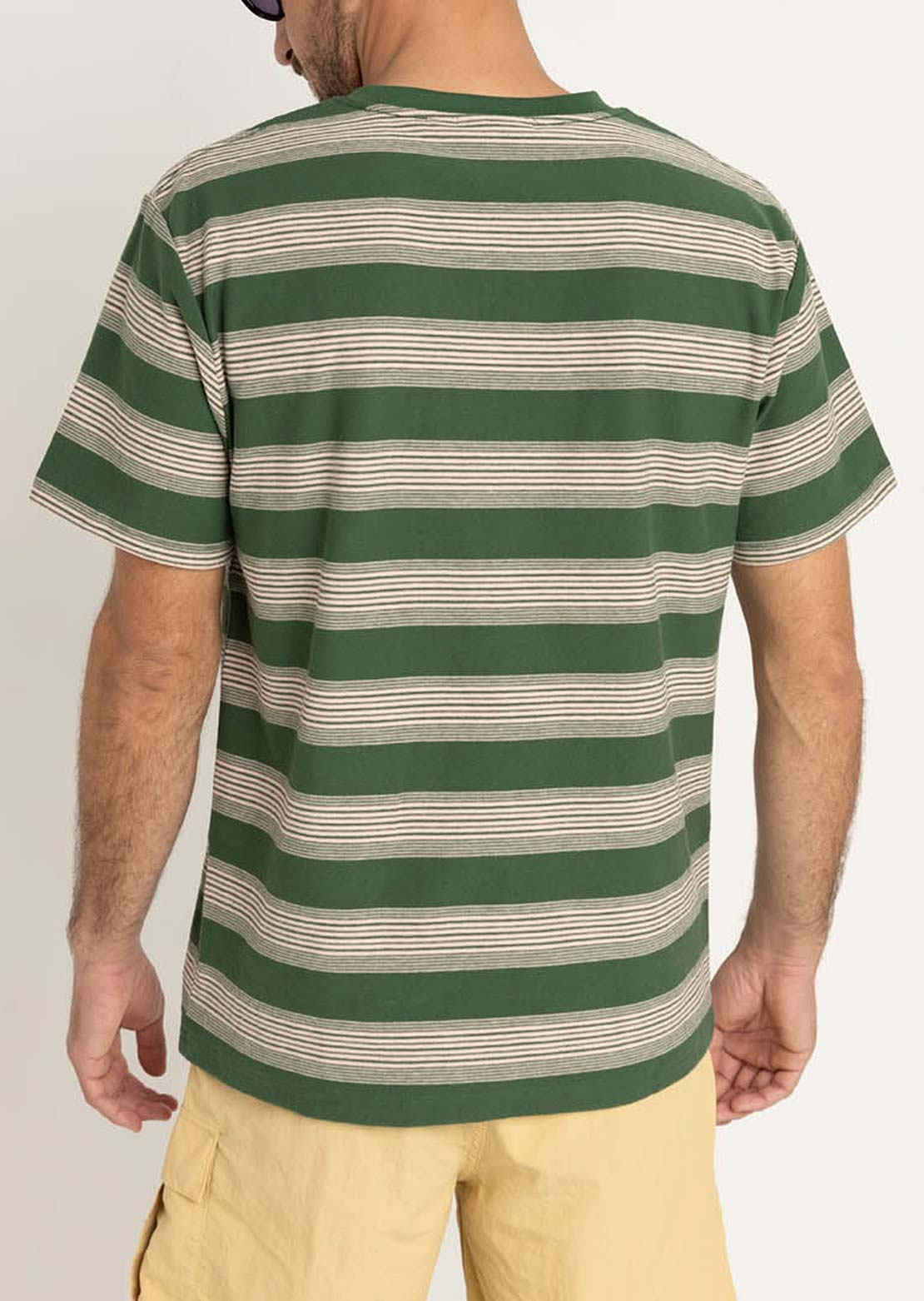 Rhythm Men's Echo Stripe T-Shirt Natural