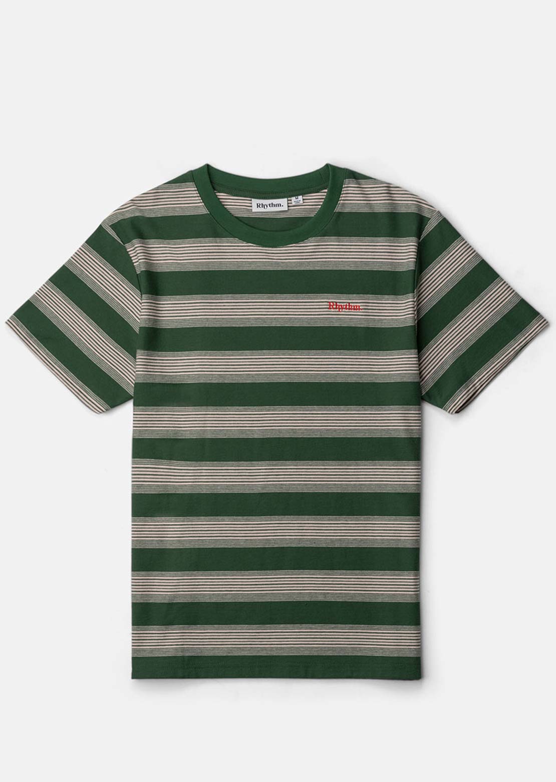 Rhythm Men's Echo Stripe T-Shirt Natural
