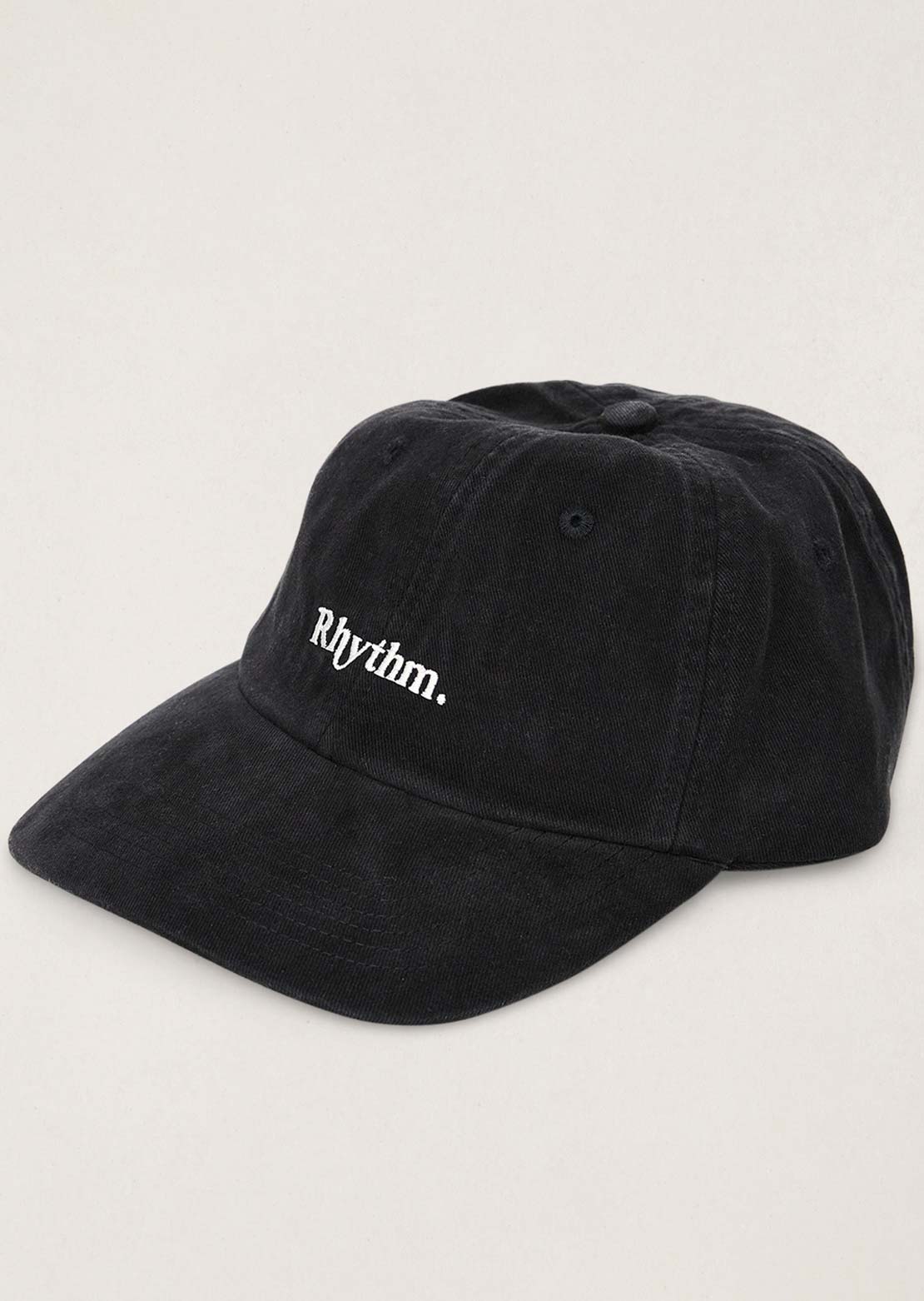 Rhythm Men's Essential Brushed Twill Cap Black