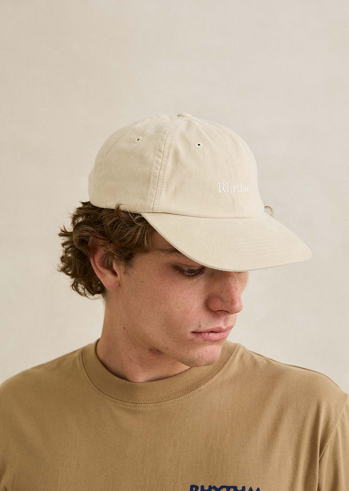 Rhythm Men's Essential Brushed Twill Cap Stone