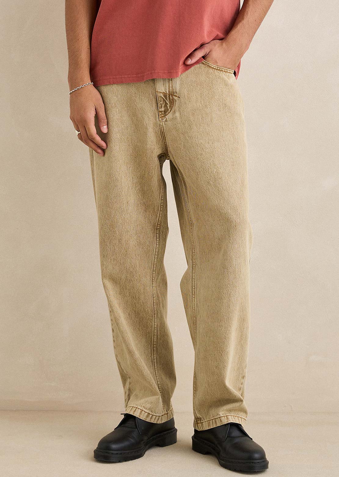 Rhythm Men's Essential Jeans Sand