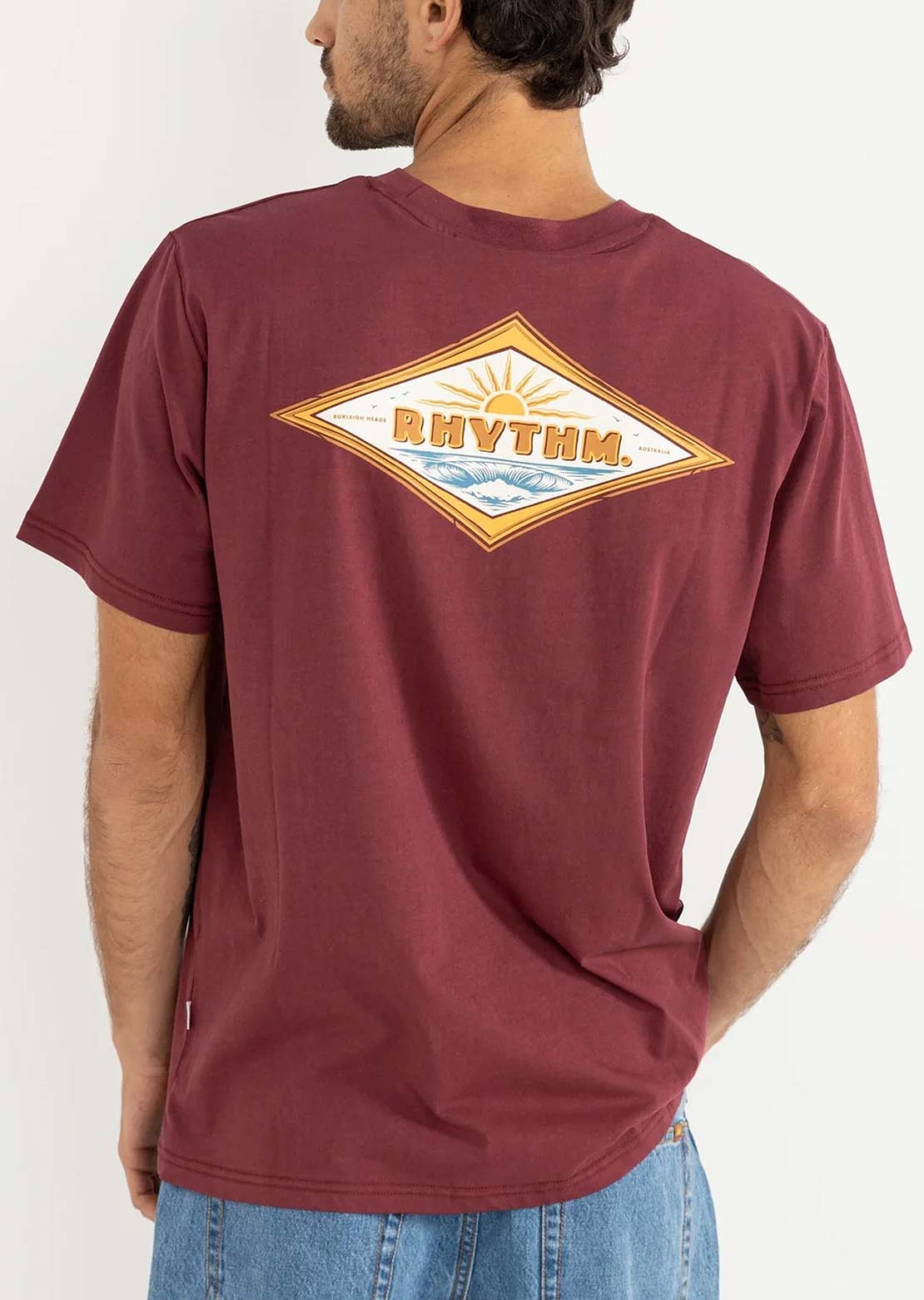 Rhythm Men's Frame T-Shirt Merlot