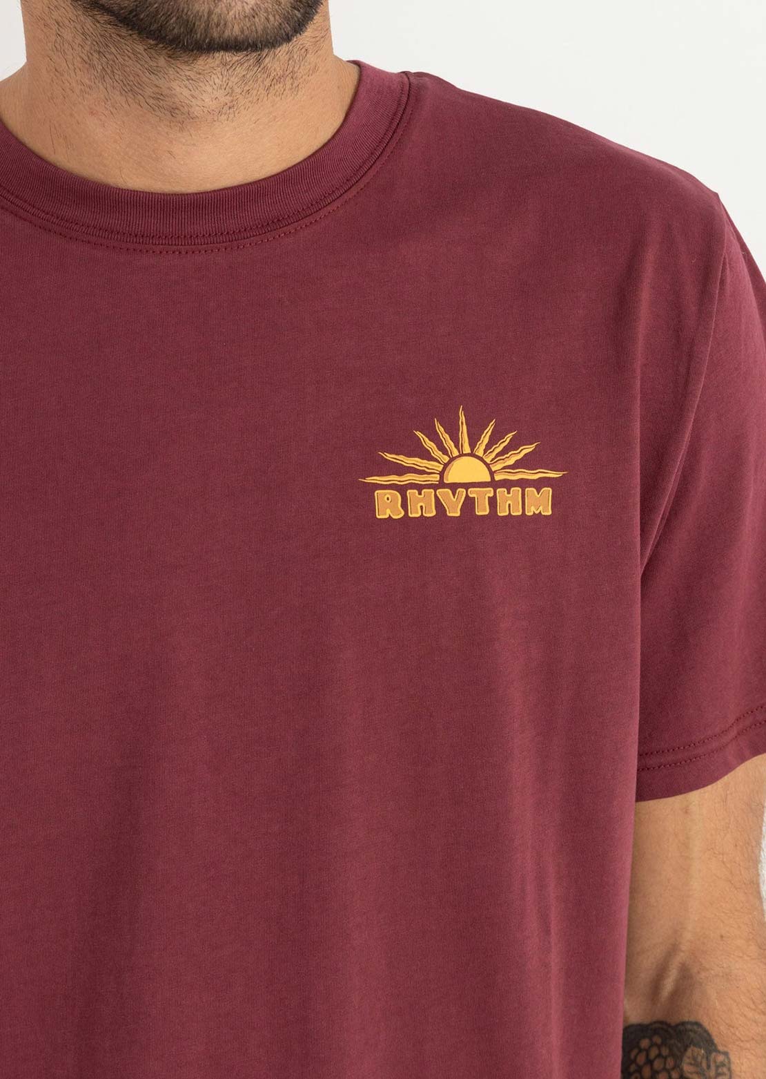 Rhythm Men's Frame T-Shirt Merlot