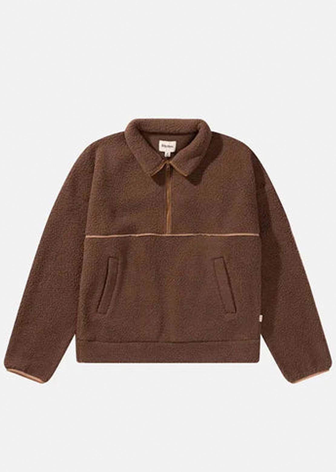 Rhythm Men's Furnace Quarter Zip Longsleeve Brown