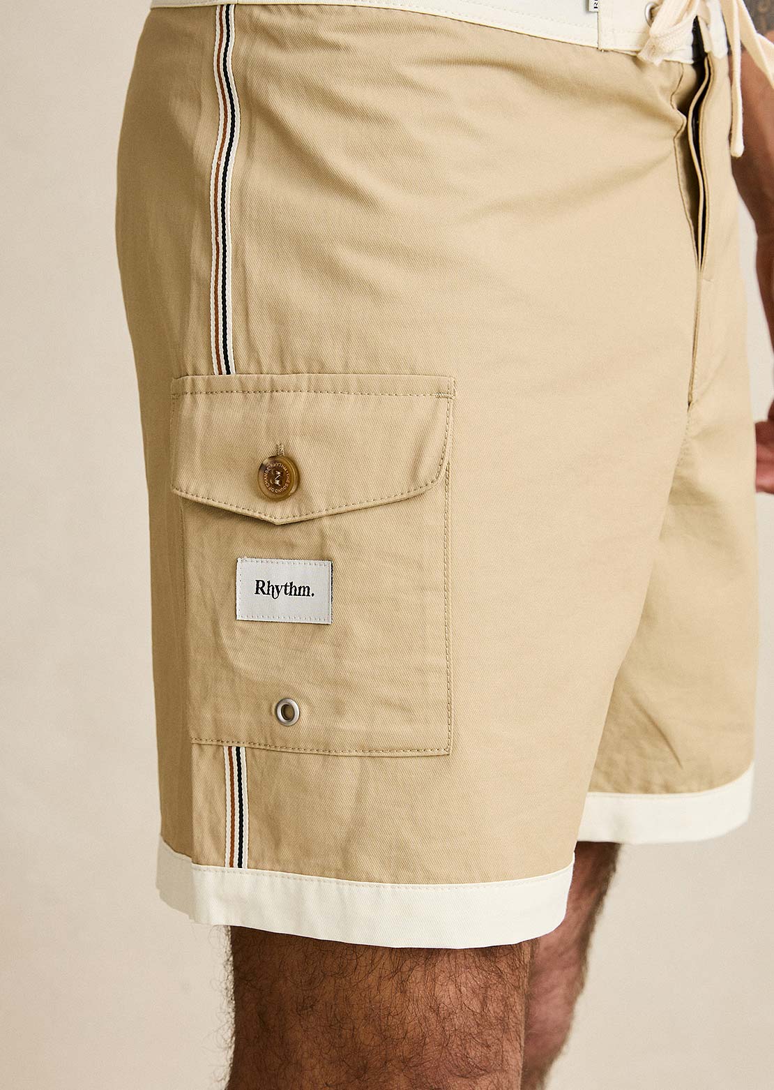 Rhythm Men's Heritage Hem Trunk Shorts