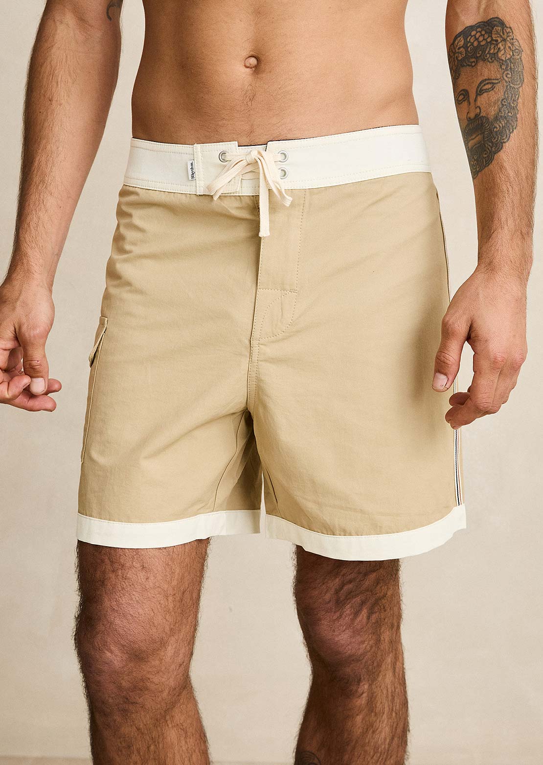Rhythm Men's Heritage Hem Trunk Shorts