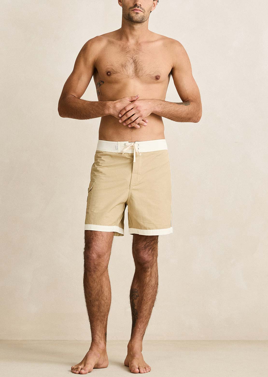Rhythm Men's Heritage Hem Trunk Shorts
