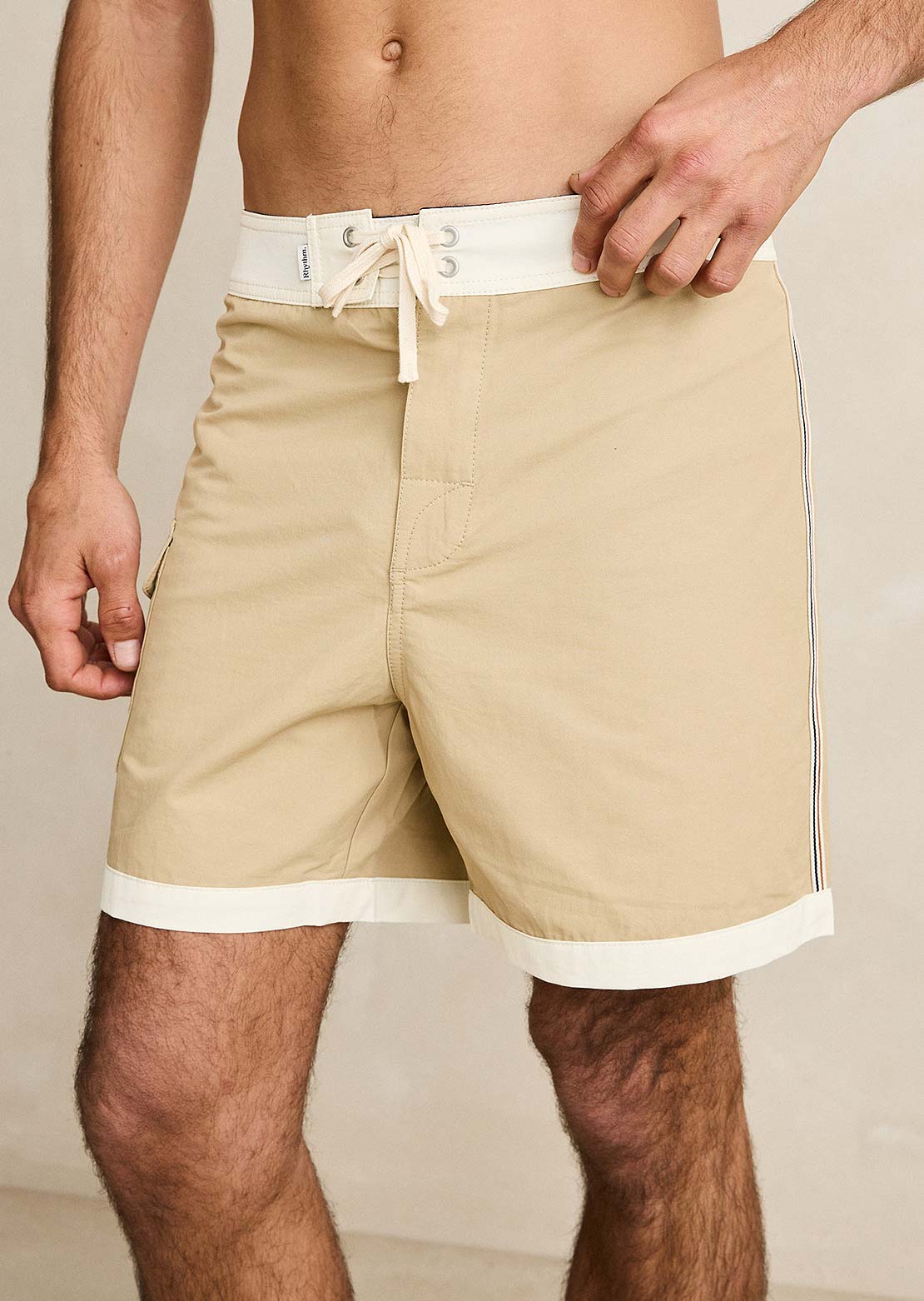 Rhythm Men's Heritage Hem Trunk Shorts