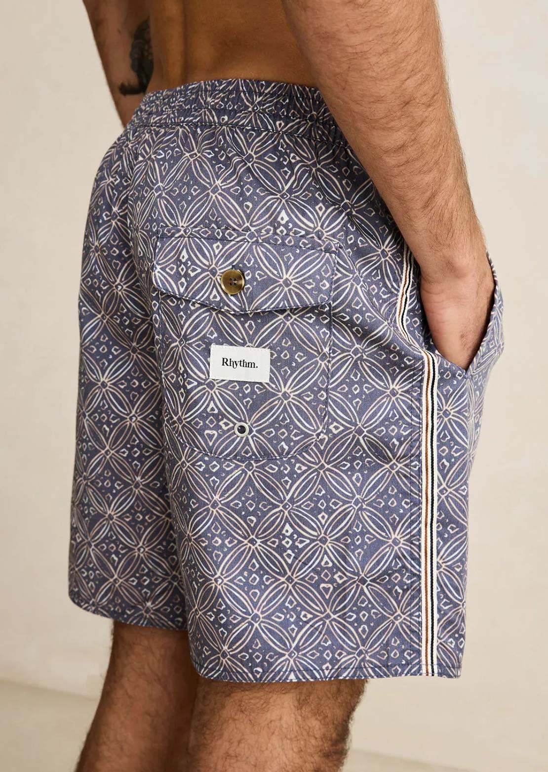 Rhythm Men's Heritage Java Beach Shorts
