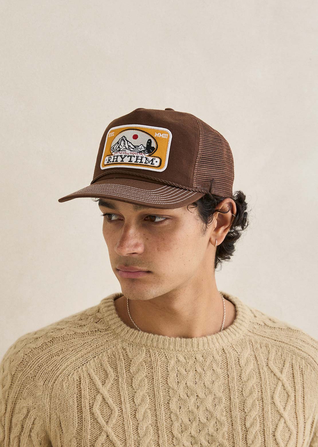 Rhythm Men's Horizon Trucker Cap Cedar