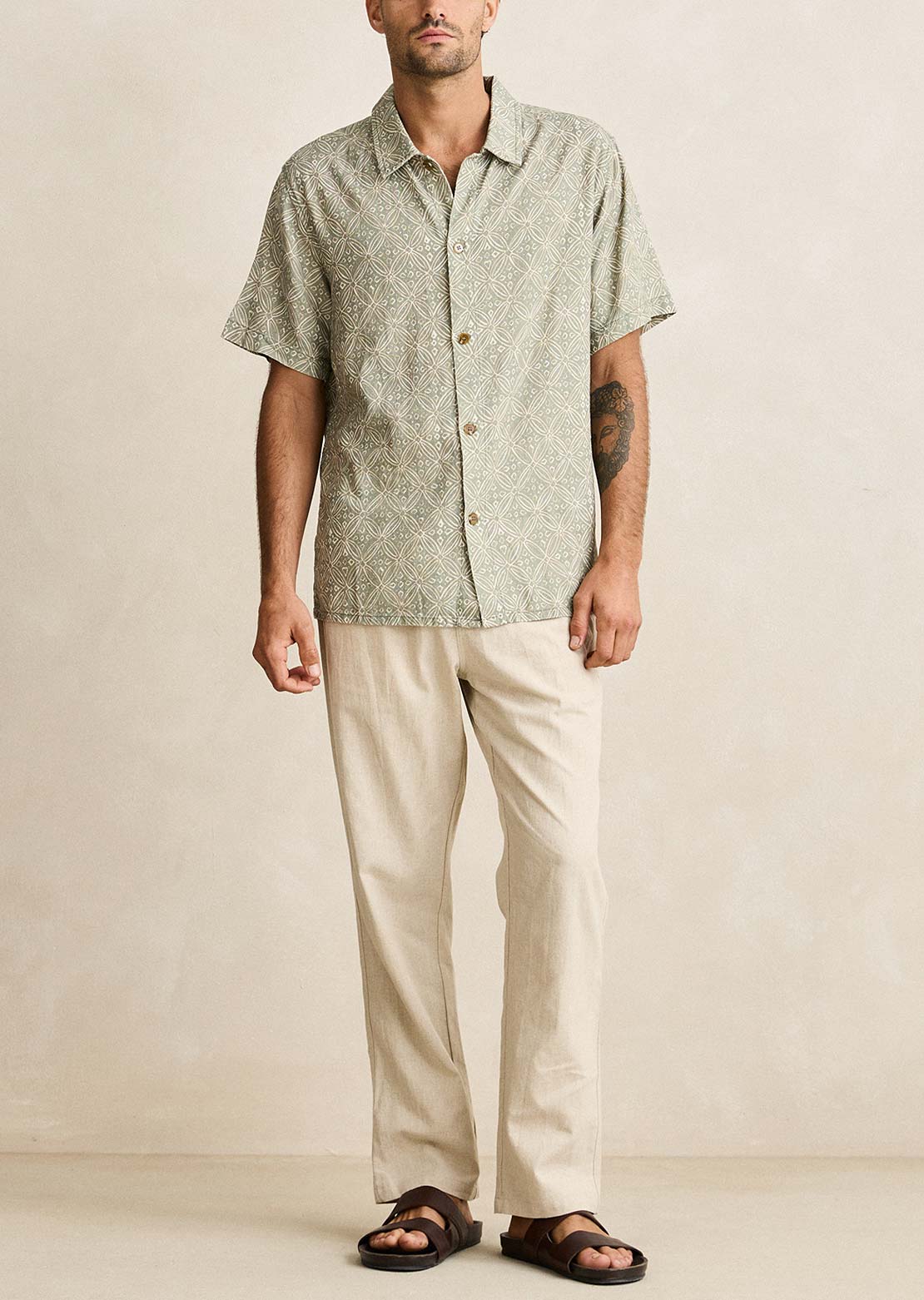 Rhythm Men's Java Button Up Shirt
