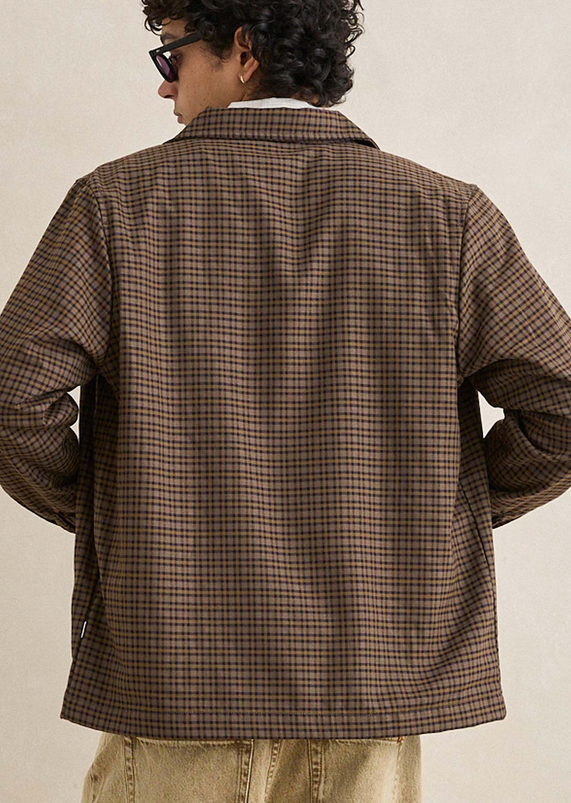 Rhythm Men's Jordy Check Jacket Olive