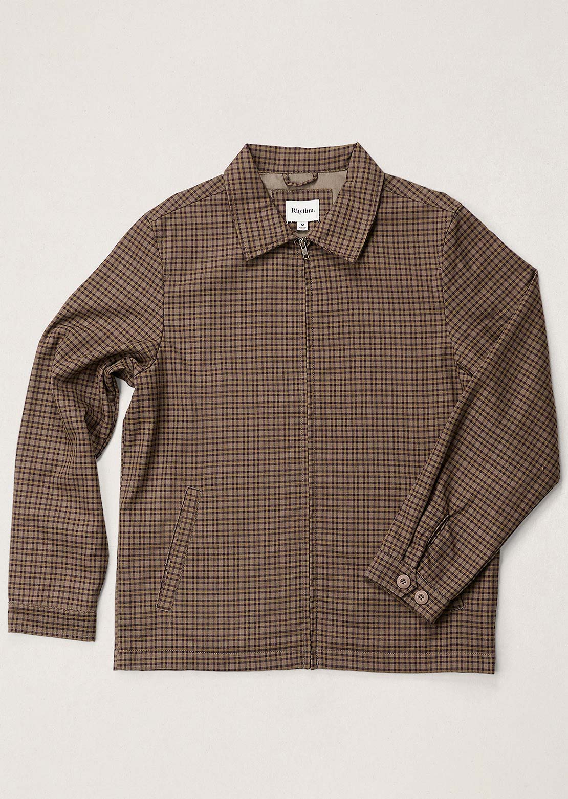 Rhythm Men's Jordy Check Jacket Olive