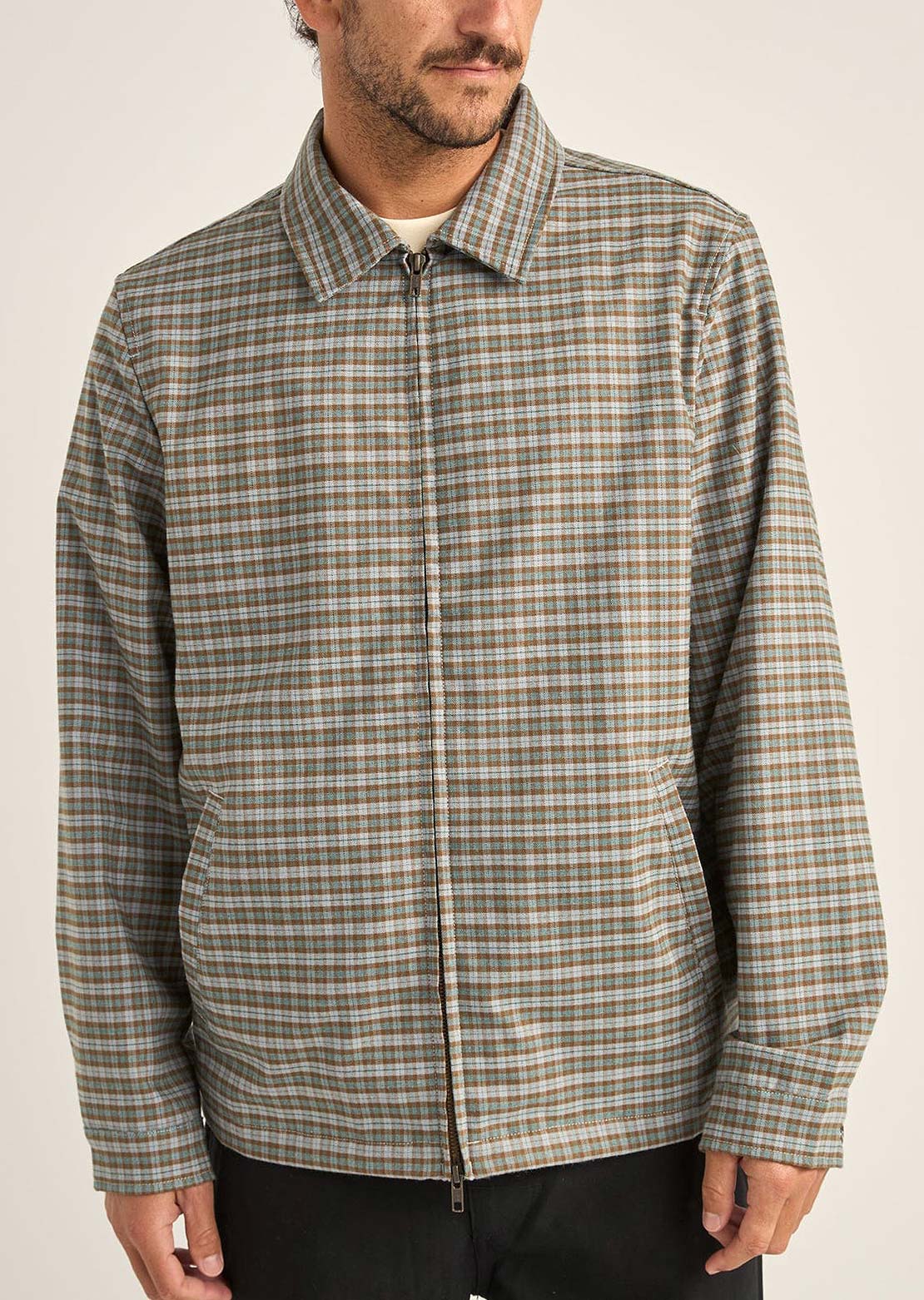 Rhythm Men's Jordy Check Jacket Blue Check