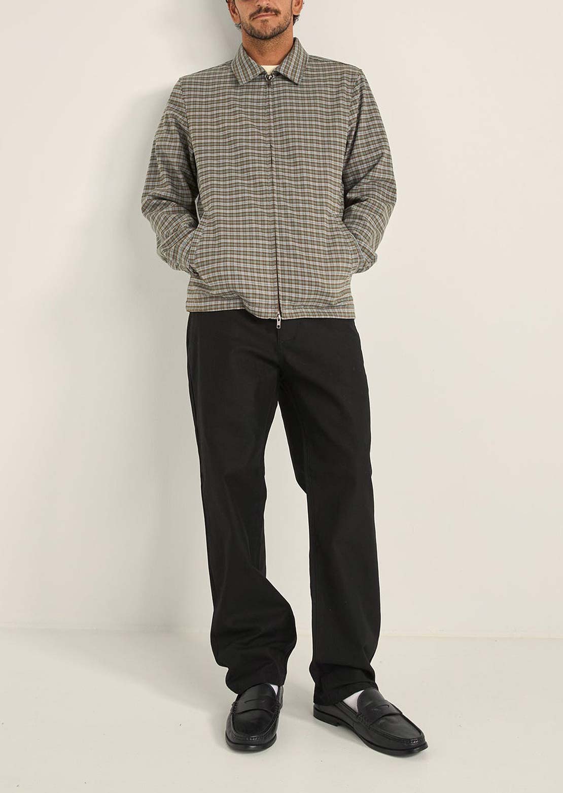 Rhythm Men's Jordy Check Jacket Blue Check