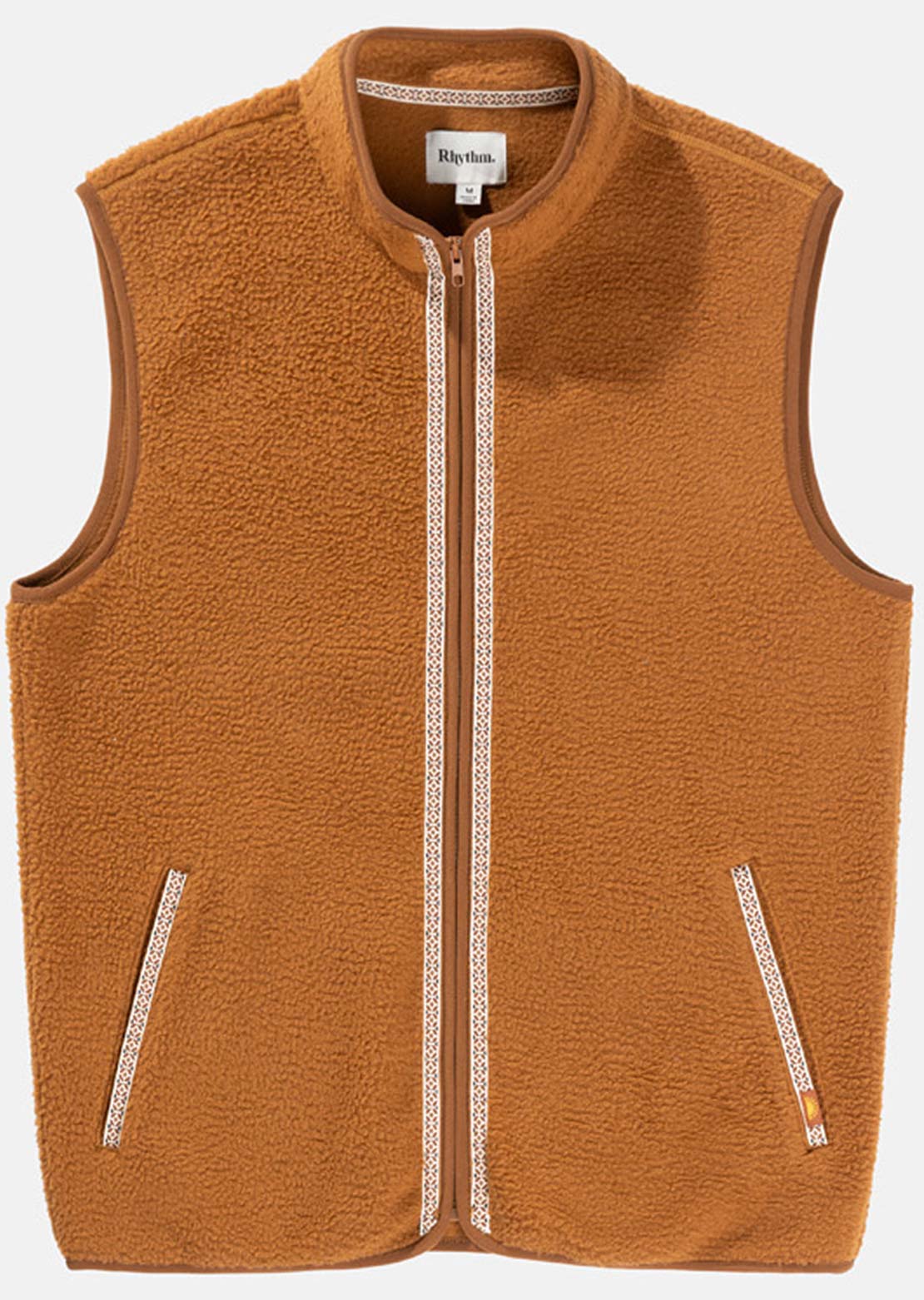 Rhythm Men's Marco Sherpa Vest Tobacco