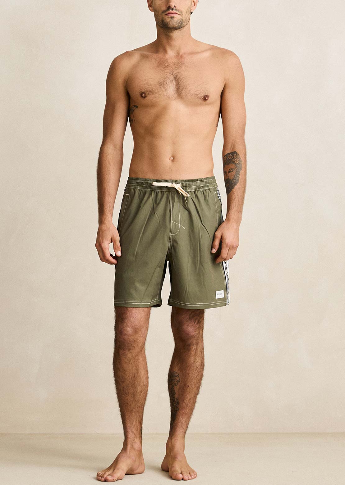 Rhythm Men's Panel Stripe Beach Shorts