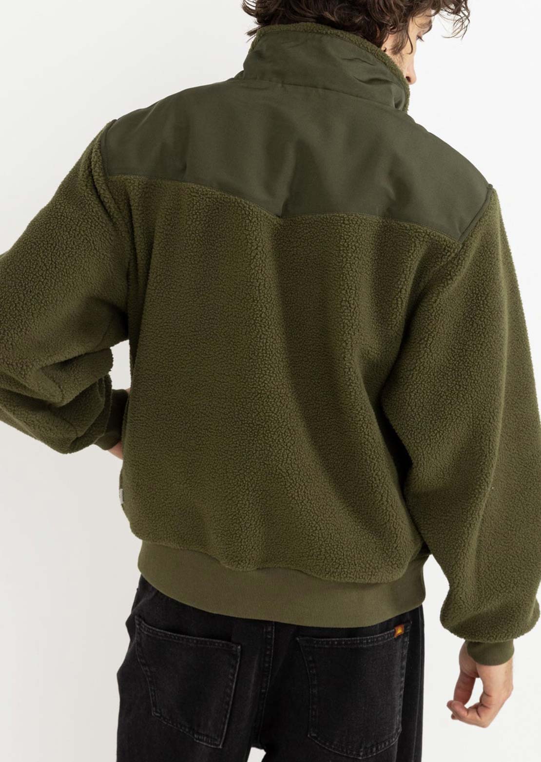 Rhythm Men's Pfeiffer Sherpa Fleece Olive