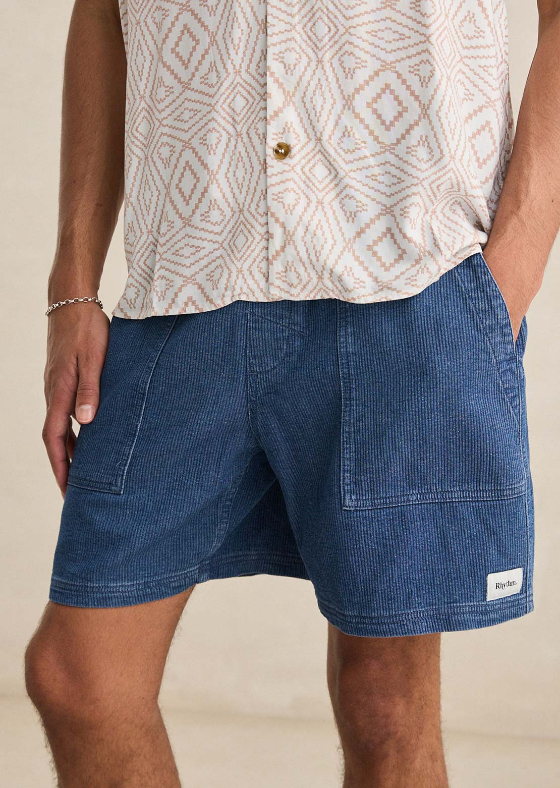 Rhythm Men's Textured Wale Jam Shorts