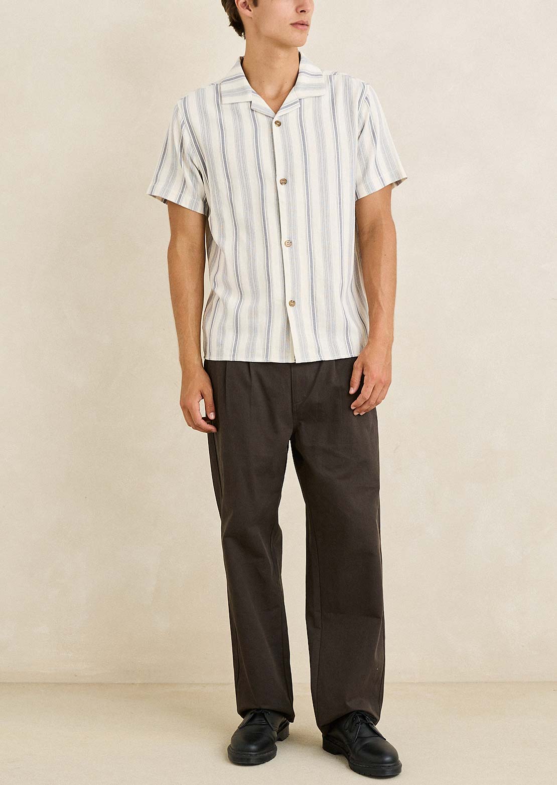 Rhythm Men's Turkish Stripe Button Up Shirts